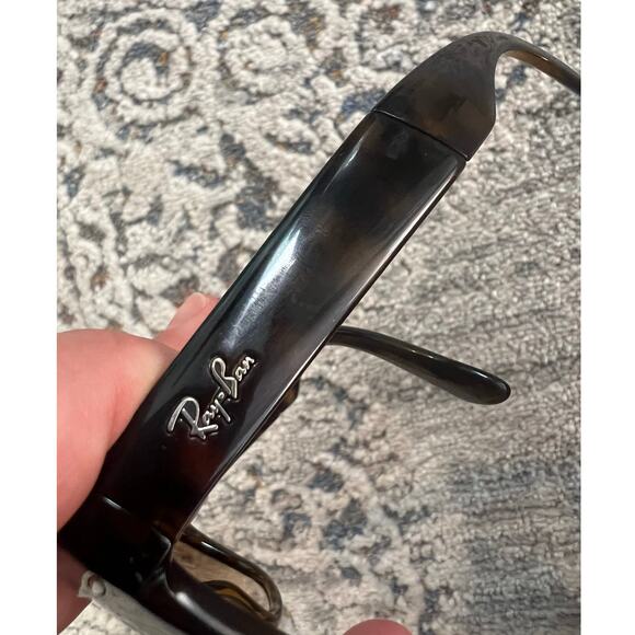 Ray-Ban Wayfarer Folding Classic Sunglasses Tortoise Gradient Brown - Picture 6 of 16